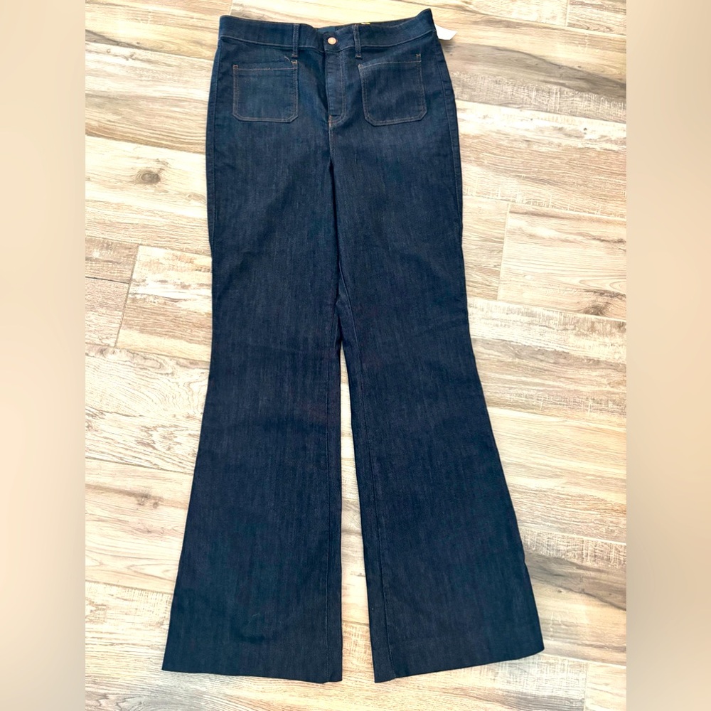 Mauve Anthropology size 33 tall Women's Dark Blue Jeans. New